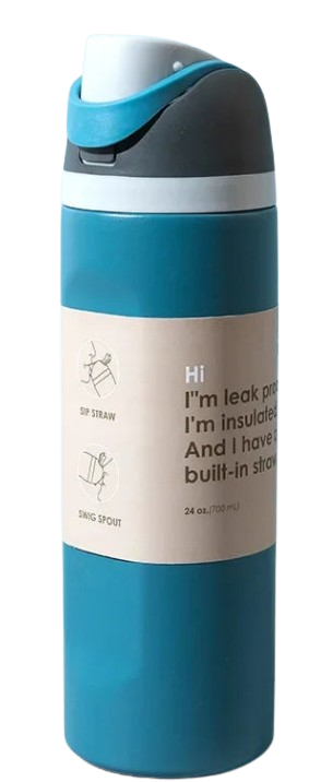 Insulated Stainless Steel Water Bottle — Sport Handle Edition