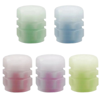 Luminous Tire Valve Caps — Fluorescent Wheel Accent Set
