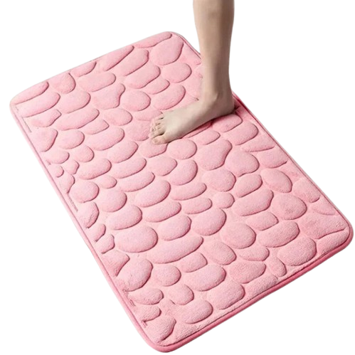 Pebble Texture Memory Foam Mat — Anti-Slip Comfort Rug