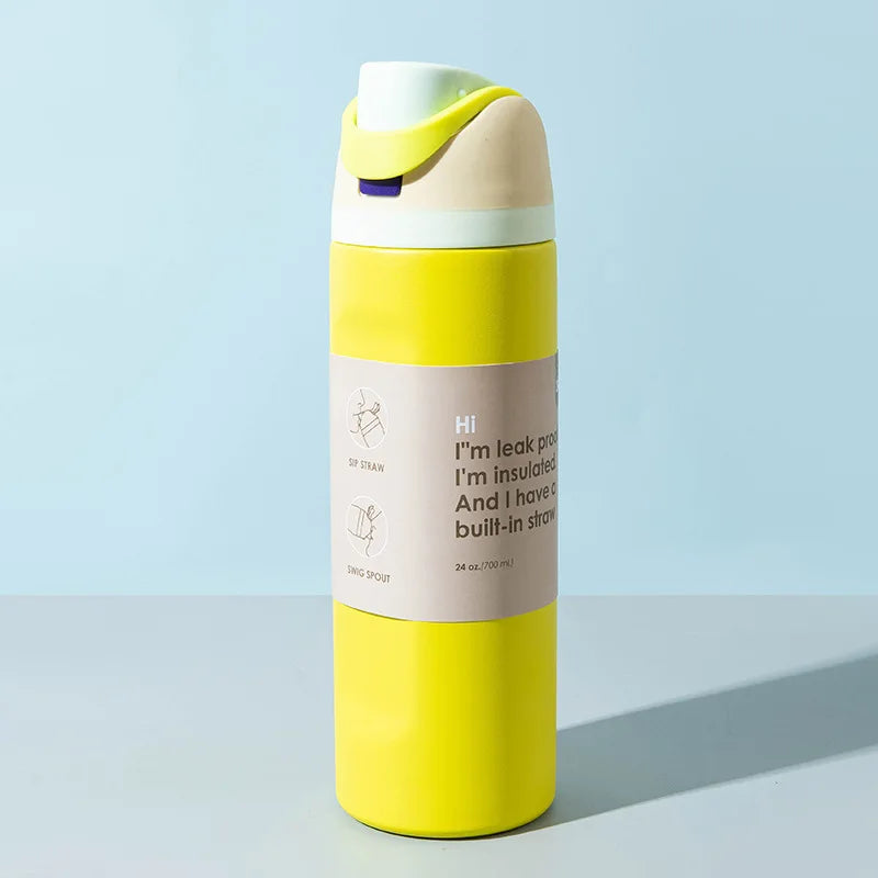 Insulated Stainless Steel Water Bottle — Sport Handle Edition