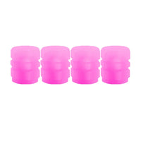 Luminous Tire Valve Caps — Fluorescent Wheel Accent Set
