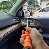 Telescopic Car Mirror Cleaning Tool — Anti-Fog Wiper Brush