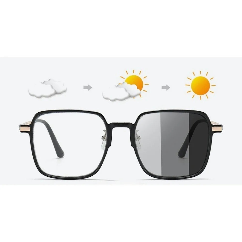 Photochromic Blue Light Glasses — Minimal Metal Frame