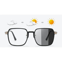 Photochromic Blue Light Glasses — Minimal Metal Frame