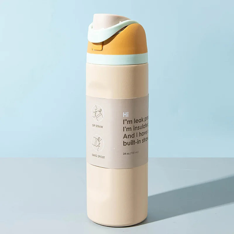 Insulated Stainless Steel Water Bottle — Sport Handle Edition