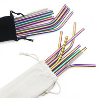 Reusable Stainless Steel Straw Set — Minimal Edition