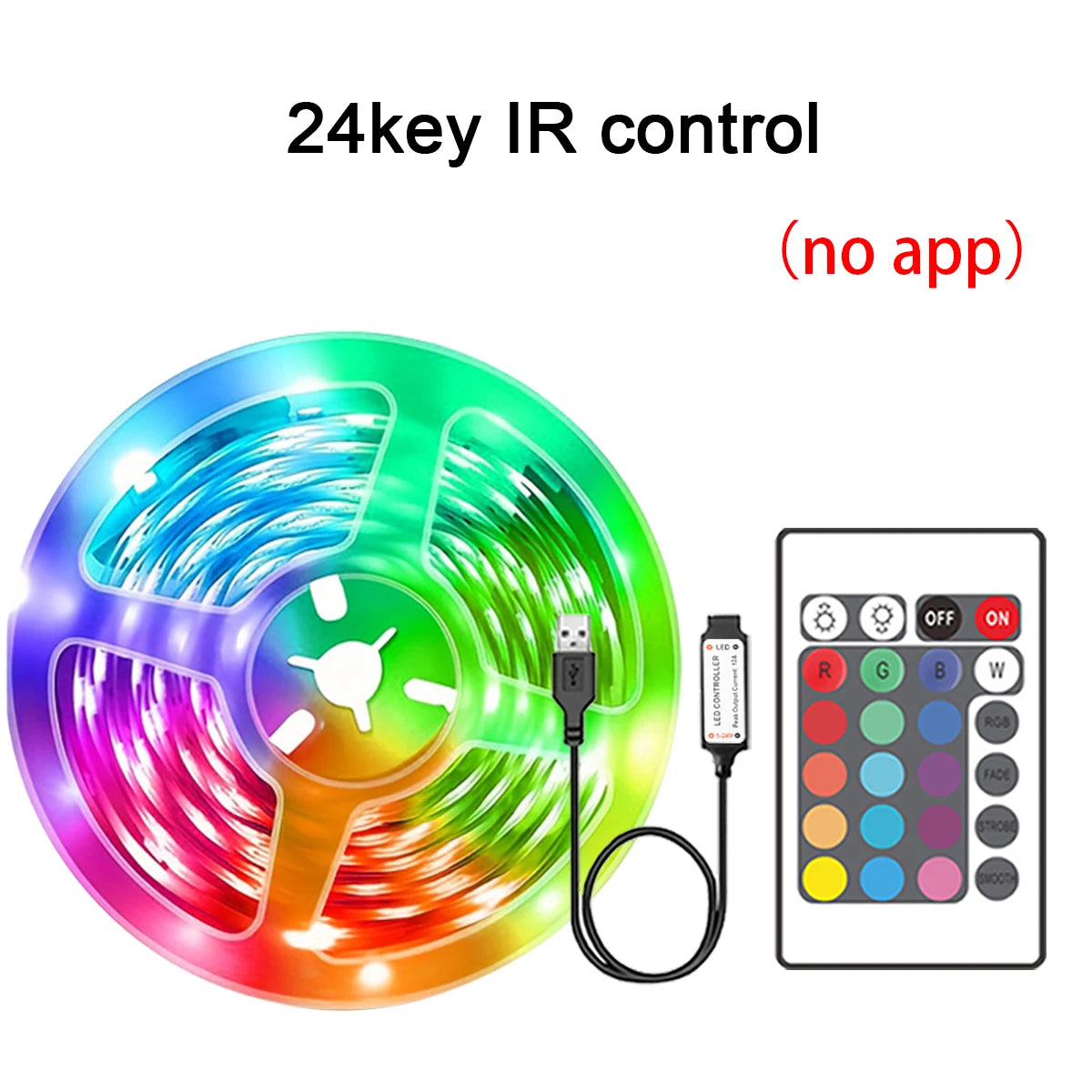 RGB LED Light Strip — Smart App Control Ambient Lighting