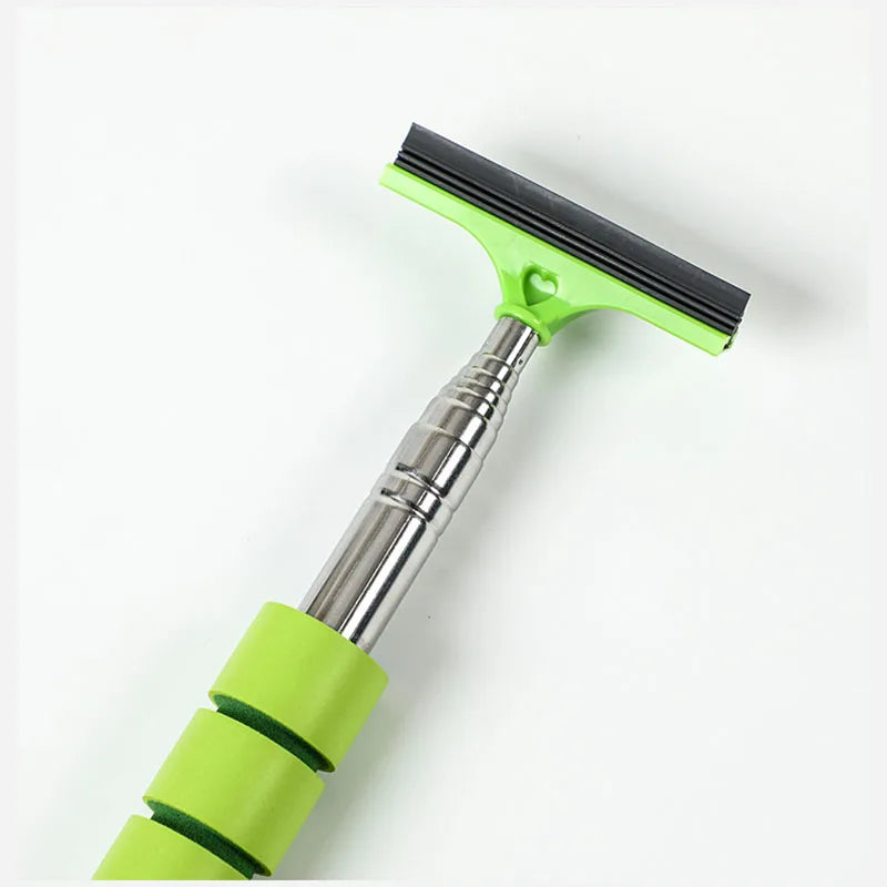 Telescopic Car Mirror Cleaning Tool — Anti-Fog Wiper Brush