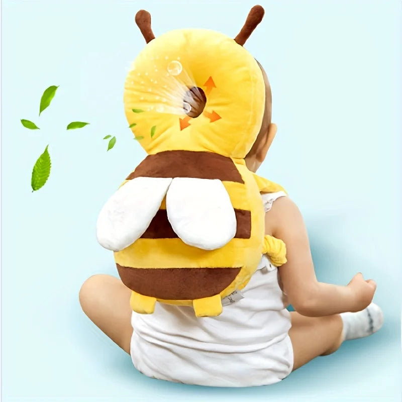 Little Bee Baby Head Protection Pillow — Breathable Safety Cushion