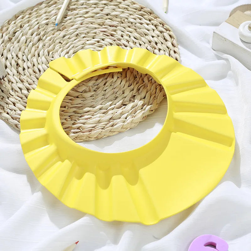 Adjustable Baby Shower Cap — Soft Waterproof Hair Protection