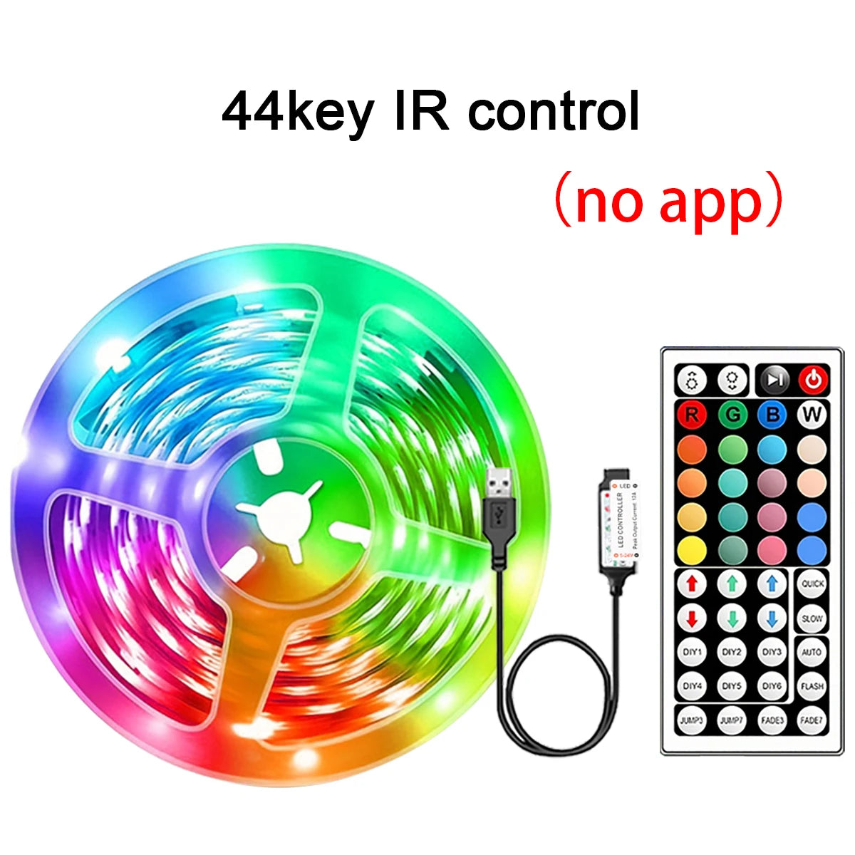 RGB LED Light Strip — Smart App Control Ambient Lighting