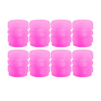 Luminous Tire Valve Caps — Fluorescent Wheel Accent Set