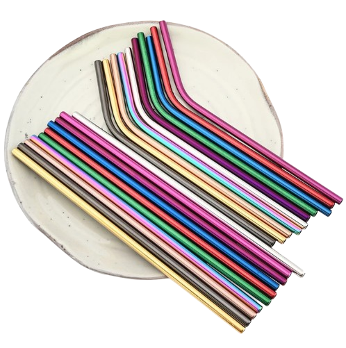 Reusable Stainless Steel Straw Set — Minimal Edition